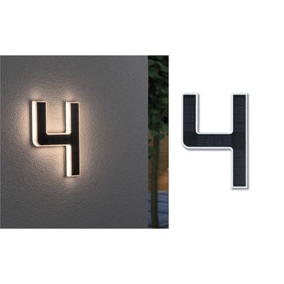 PAULMANN Solar LED House Number Light - No. 4