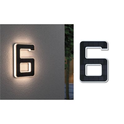 PAULMANN Solar LED House Number Light - No. 6