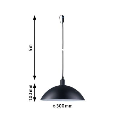 PAULMANN Plug & Shine Mapalo Pendant Outdoor Light - E14, Anthracite