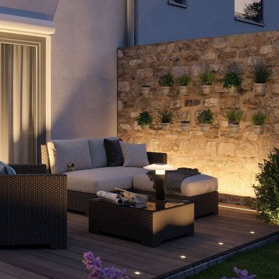 PAULMANN Outdoor Plug & Shine LED Floor Light Bar - Anthracite
