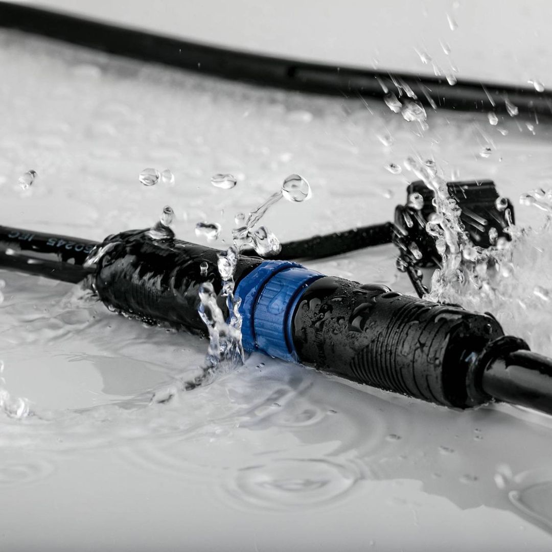 PAULMANN Plug & Shine Outdoor Spotlight Cable - 10 m, 1-in / 2-out - Image 1
