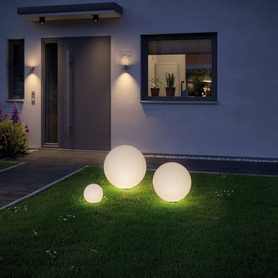 PAULMANN Plug & Shine Round Outdoor LED Light - Warm White
