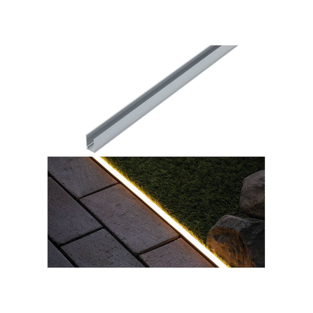 PAULMANN Plug & Shine 94216 Aluminium Profile for LED Strip - 1 m - Image 1