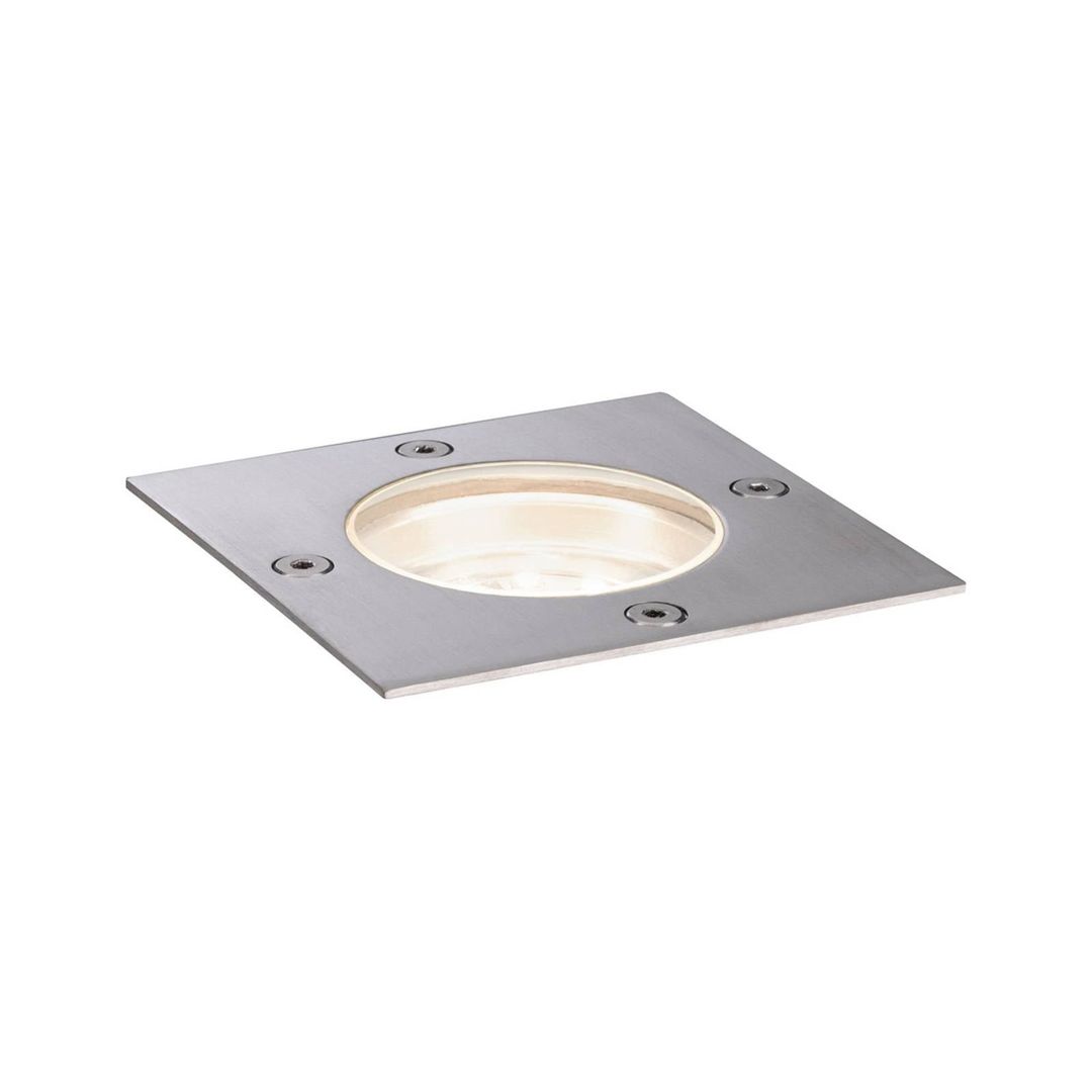 PAULMANN Plug & Shine Floor Individual Spot Ground Uplighter - Stainless Steel, Stainless Steel - Image 1