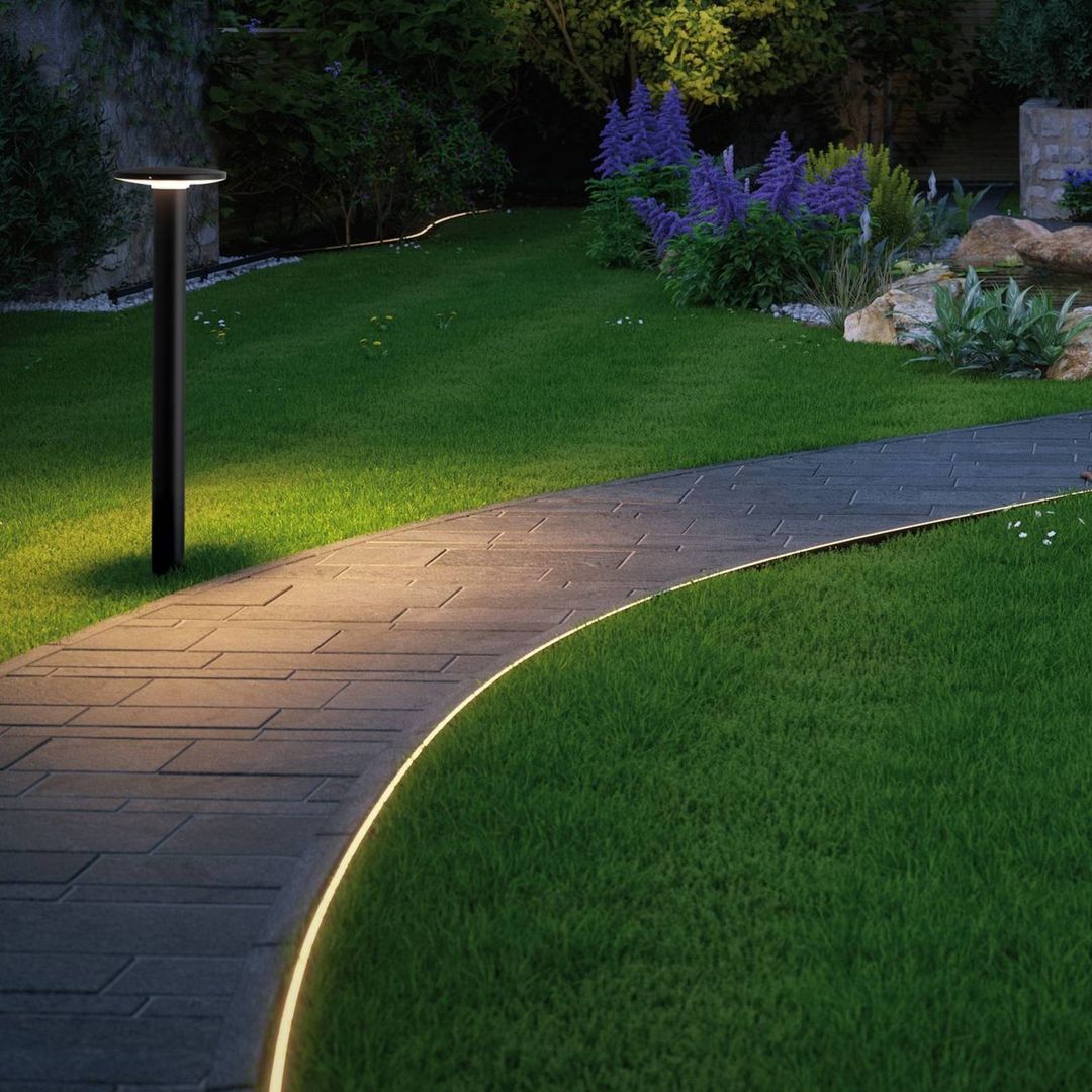 PAULMANN Plug & Shine Bollard Outdoor Light Anthracite - Image 1