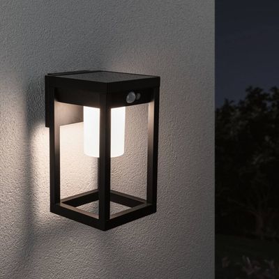 PAULMANN Marisol Solar Wall Light - Black
