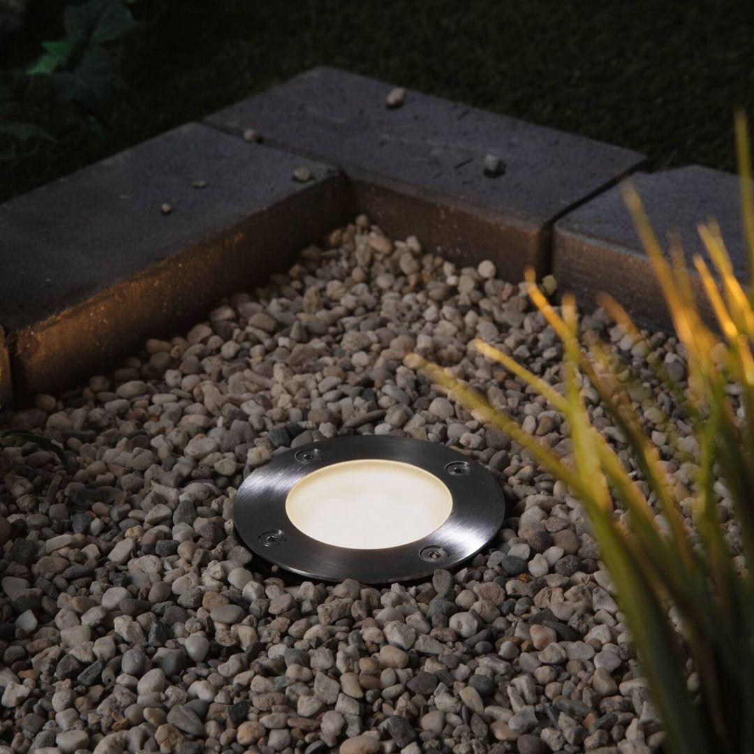 PAULMANN Plug & Shine Floor Single Luminaire Ground Uplighter - Black - Image 1
