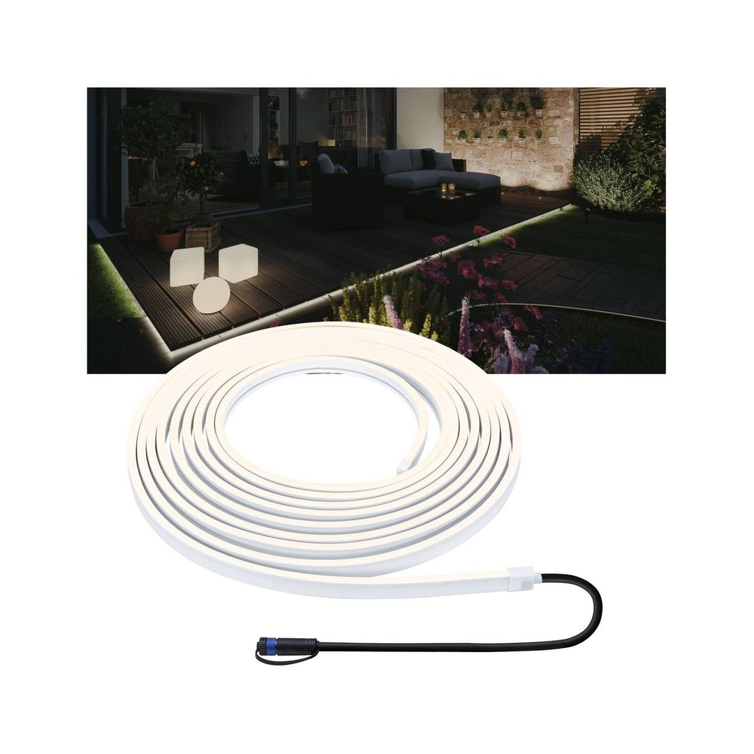 PAULMANN Plug & Shine Smooth White Light Strip - 10 m - Image 1