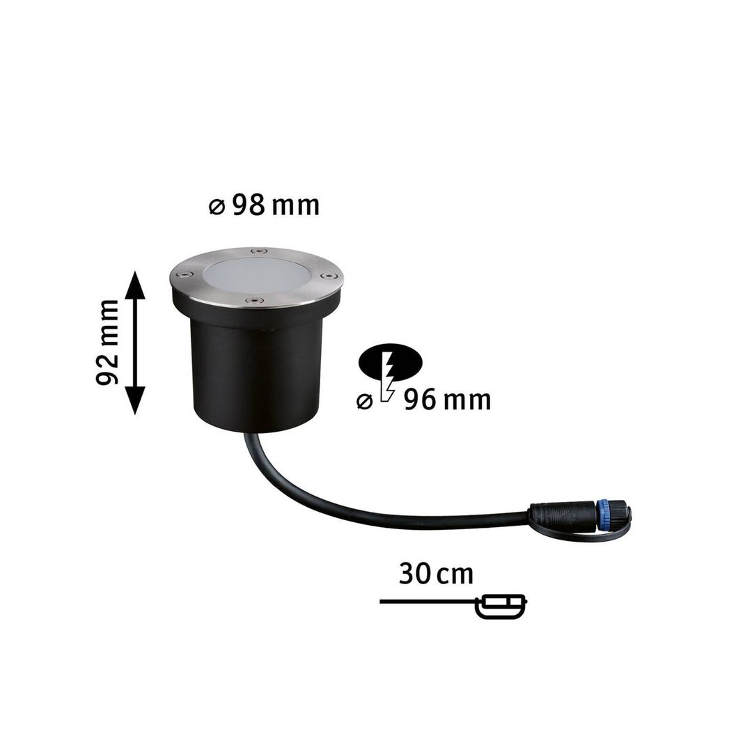 PAULMANN Plug & Shine Floor Single Luminaire Ground Uplighter - Anthracite - Image 1