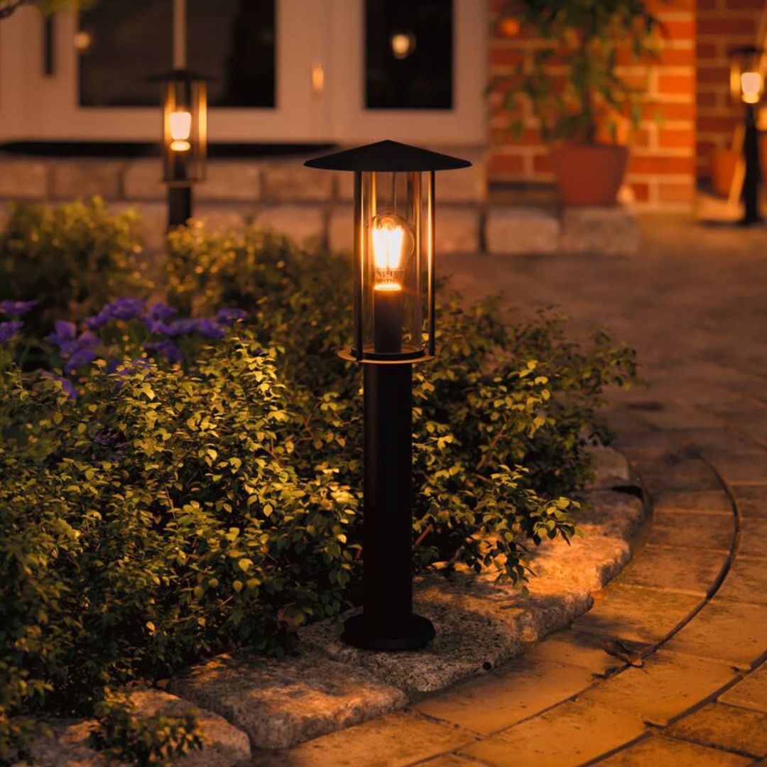 PAULMANN Classic Bollard Outdoor Light - E27, Black - Image 1