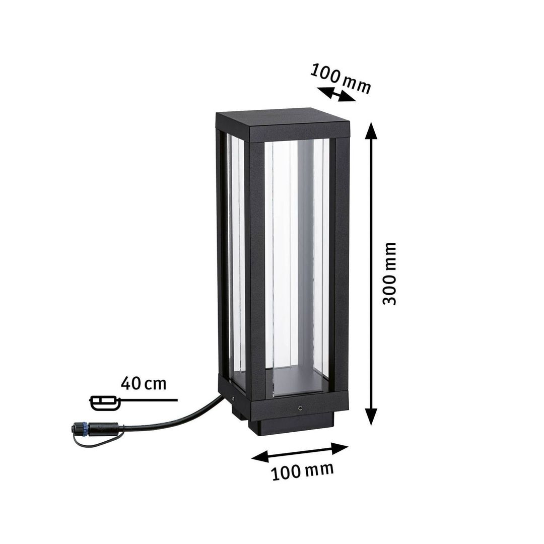 PAULMANN Plug & Shine RGBW Outdoor Garden Light - Black - Image 1