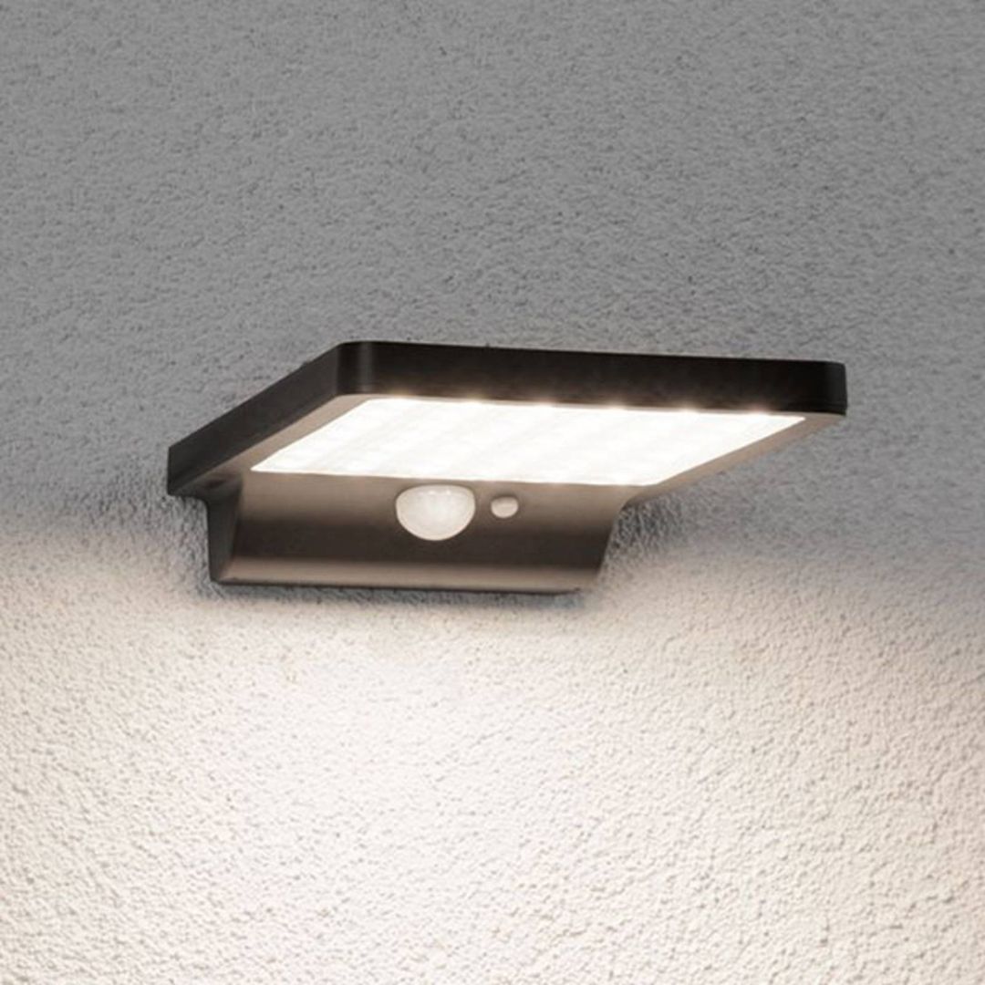 PAULMANN Solveig Solar Wall Light - Black - Image 1