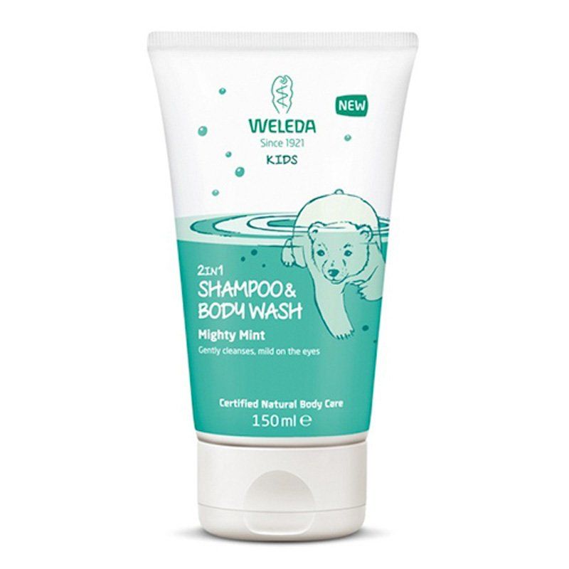 Weleda Kids 2in1 Shampoo & Bodywash - Mighty Mint 150ml - Image 1