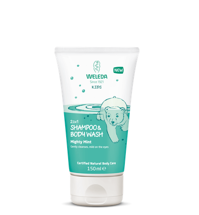 Weleda Kids 2in1 Shampoo & Bodywash - Mighty Mint 150ml - Thumbnail 2