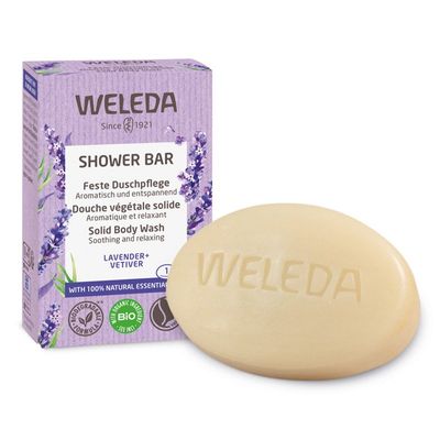Weleda Lavender & Vetiver Shower Bar 75g in None