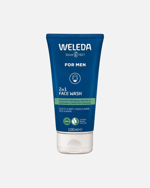 Weleda Men's 2in1 Face Wash 100ml - Image 1