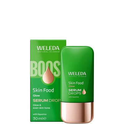 Weleda Skin Food Glow Face Serum Drops, with Liquorice, Vegan, 30ml