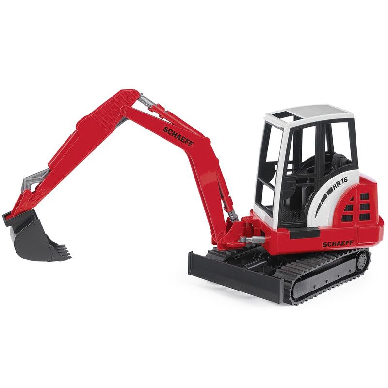 Bruder Schaeff HR16 Mini excavator Tracked Excavator Model - Red - Image 1