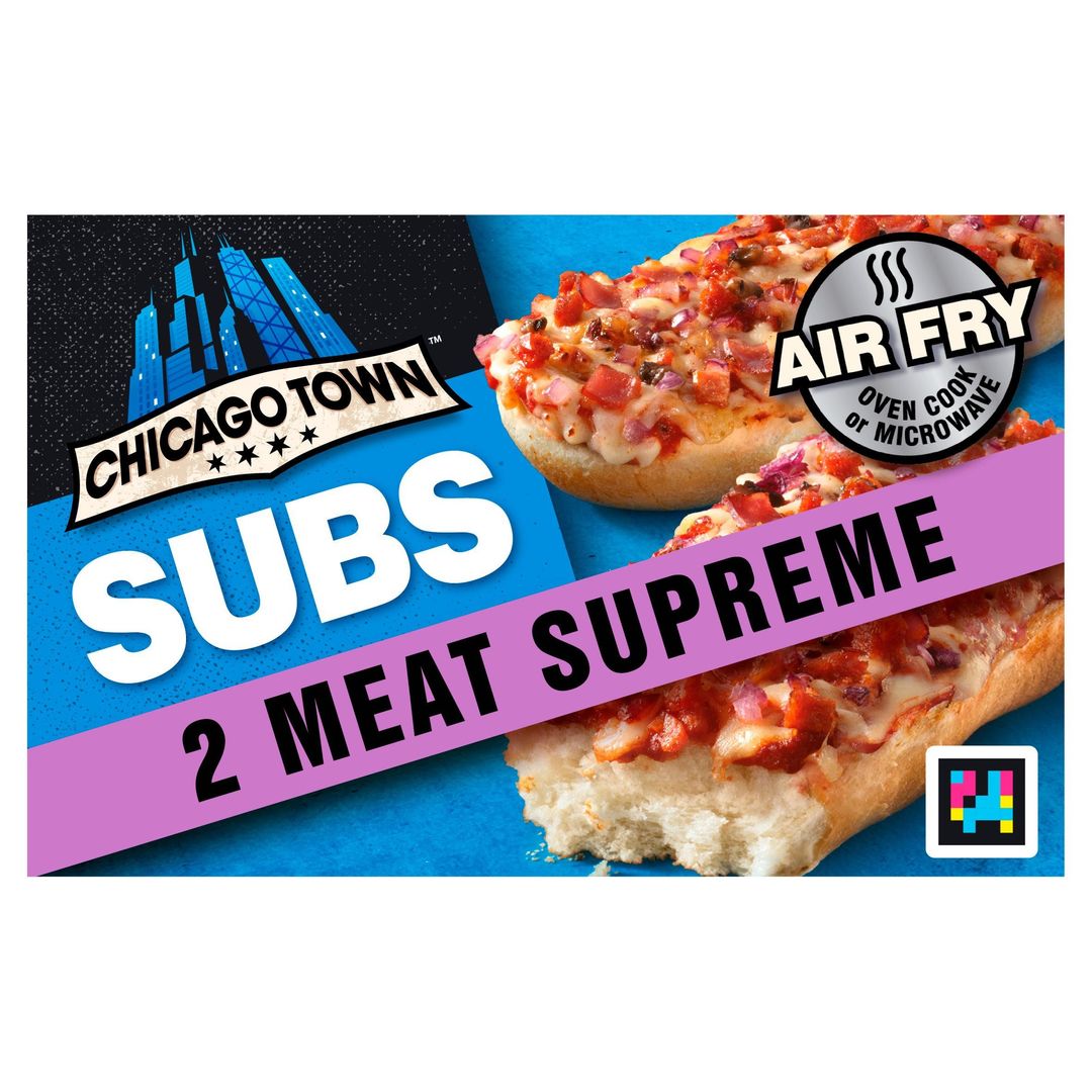 Chicago Town Meat Supreme Subs Pizza 2 x 125g (250g) - Image 1