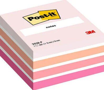 Post-It 2028-P note paper Square Orange Pink White 450 sheets Self-adhesive