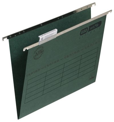 Elba Verticfile Ultimate Foolscap Suspension File Manilla 15mm V Base Green (Pack 50) 100331250