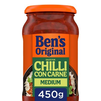Bens Original Medium Chilli Con Carne Sauce 450g - Thumbnail 2
