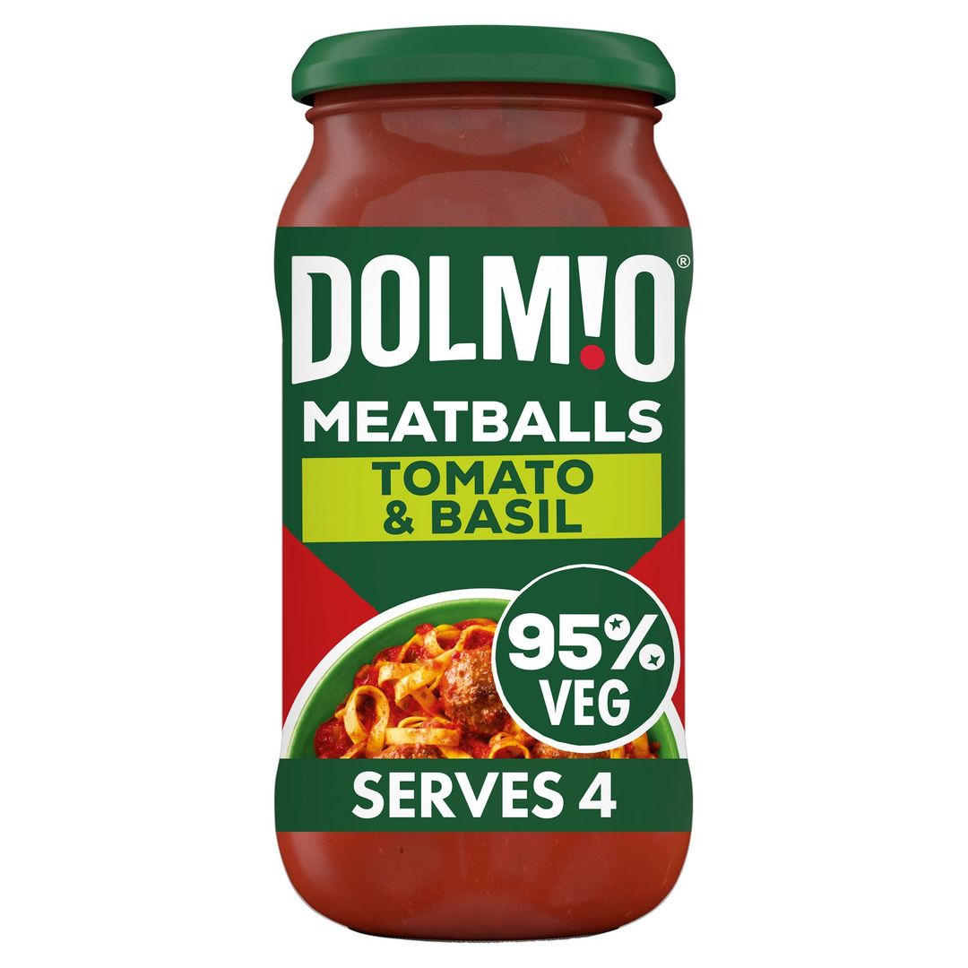 Dolmio Bolognese Meatball Tomato and Basil Pasta Sauce 450g - Image 1