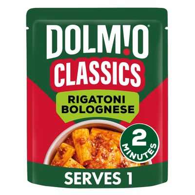 Dolmio Classics Rigatoni Bolognese Microwave Instant Pasta Meal 250g