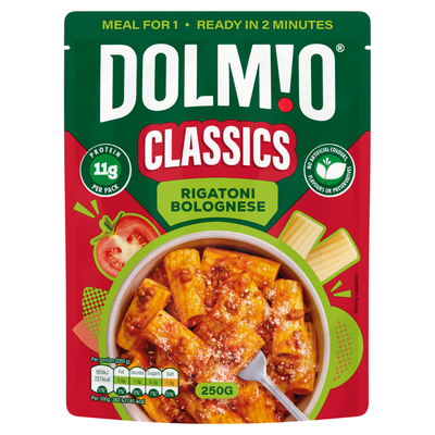 Dolmio Classics Rigatoni Bolognese Microwave Instant Pasta Meal 250g - Thumbnail 2