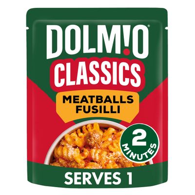 Dolmio Classics Meatballs Fusilli Microwave Instant Pasta Meal 250g - Thumbnail 2