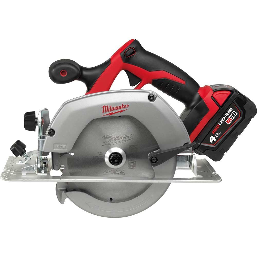Milwaukee HD18 CS 18v Cordless Circular Saw 165mm 2 x 4ah Li-ion Battery Charger Bag - Image 1