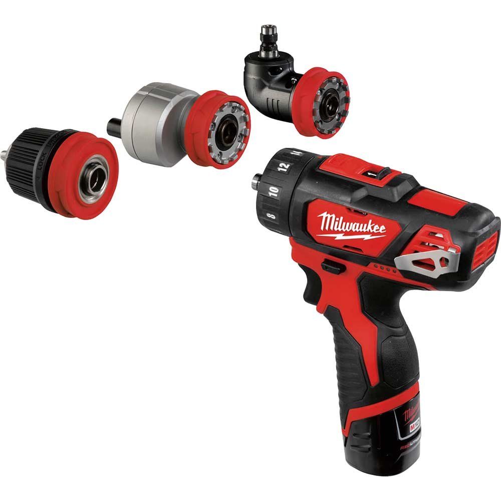 Milwaukee M12 BDDXKIT 12v Cordless Installation Drill Driver 2 x 2ah Li-ion Battery Charger Case - Image 1