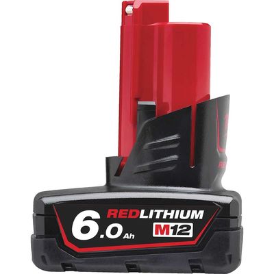 Milwaukee M12 6Amp Red Lithium-Ion Battery | 4932451395 | Euro Car Parts - Thumbnail 2