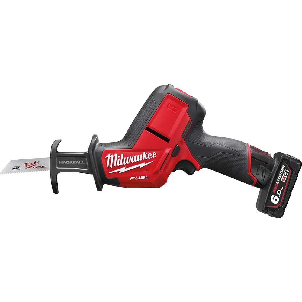 Milwaukee M12 CHZ Fuel 12v Cordless Brushless Reciprocating Saw 2 x 6ah Li-ion Battery Charger Case - Image 1