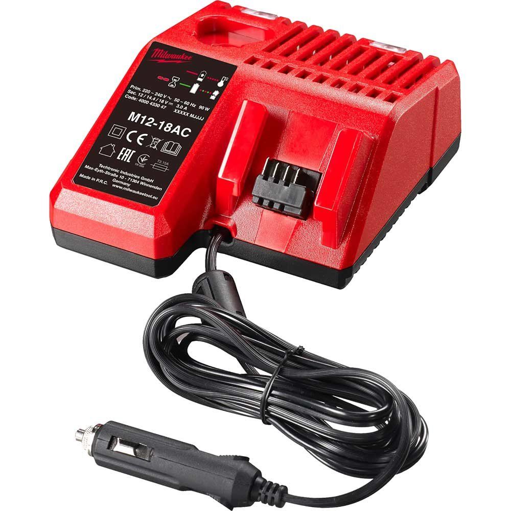 Milwaukee M12-18 AC 12v - 18v Cordless In Car Battery Charger 12v - Image 1