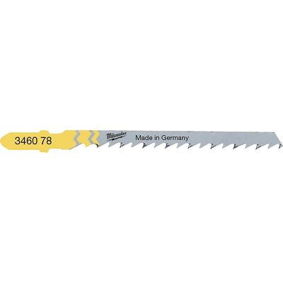 Milwaukee T244D Wood and Plastic Curve Cutting Jigsaw Blades Pack of 5