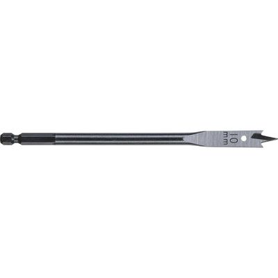 Milwaukee Hex Shank Flat Drill Bit 10mm 160mm Pack of 1
