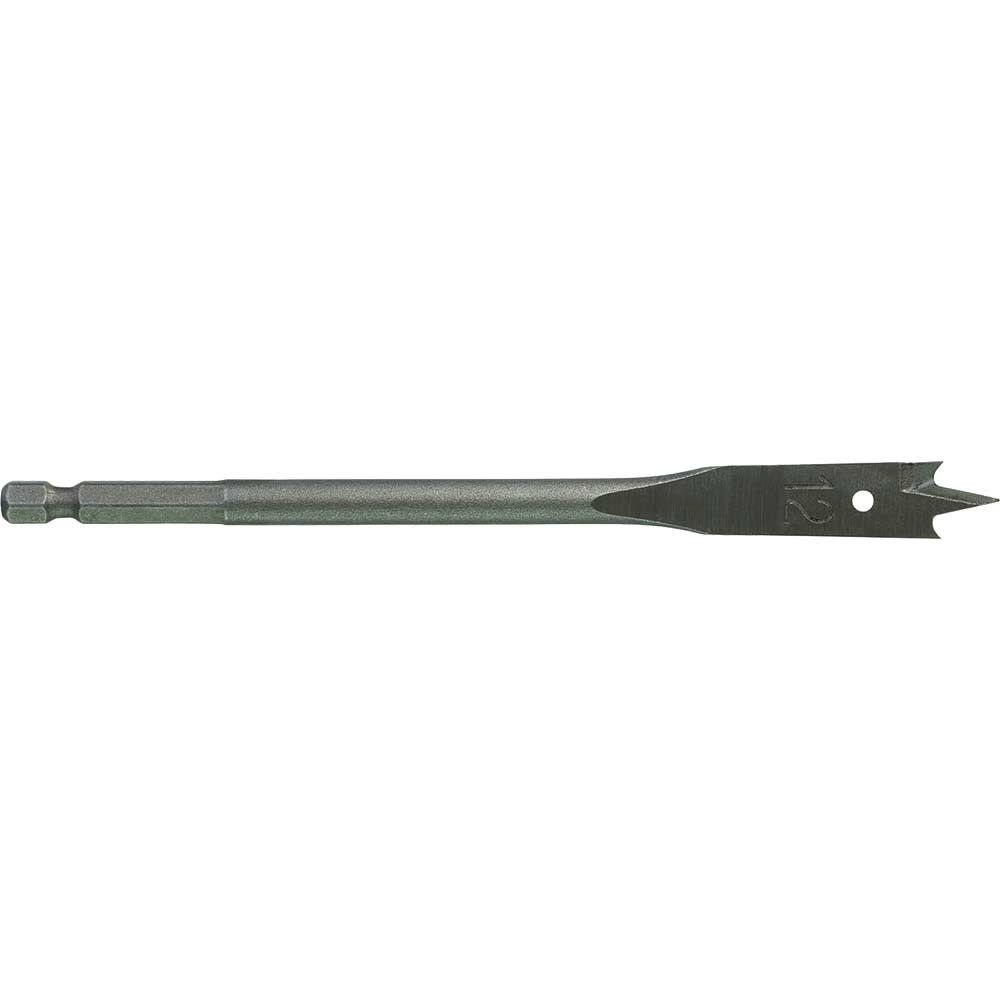 Milwaukee Hex Shank Flat Drill Bit 12mm 160mm Pack of 1 - Image 1