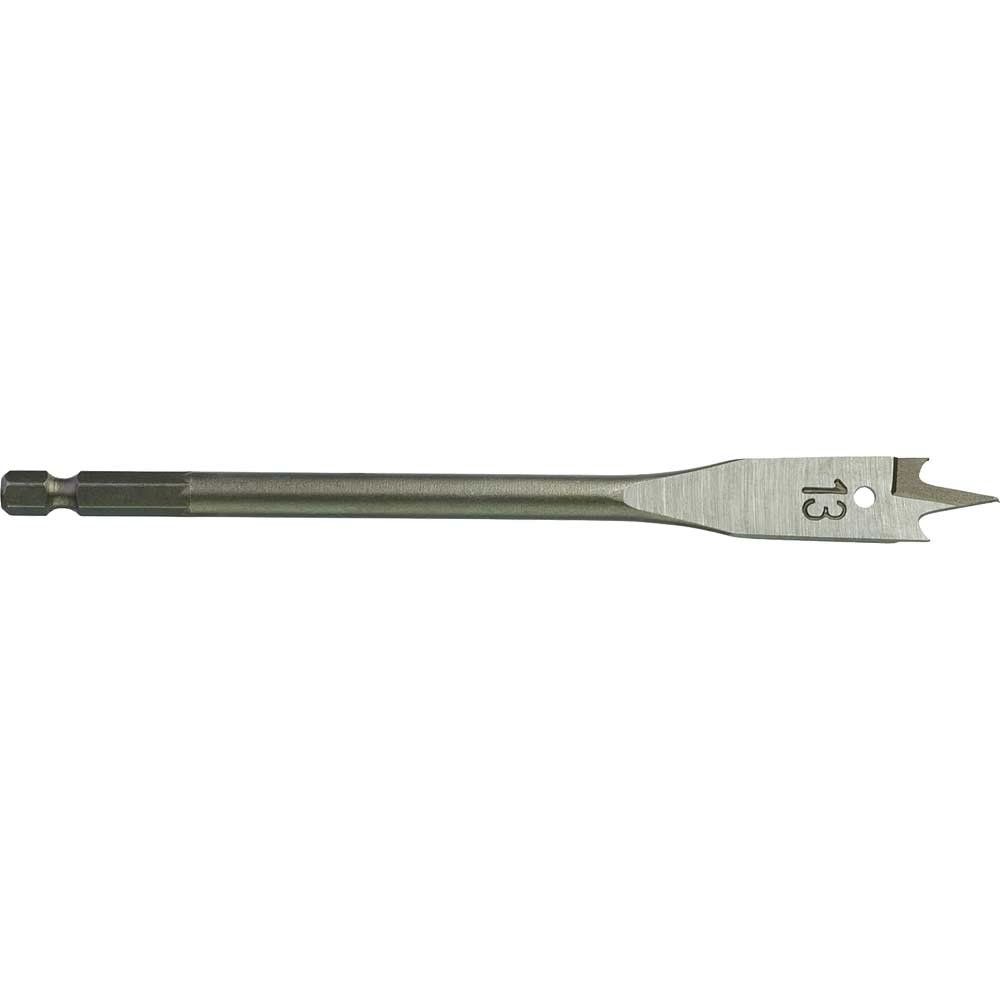 Milwaukee Hex Shank Flat Drill Bit 13mm 160mm Pack of 1 - Image 1