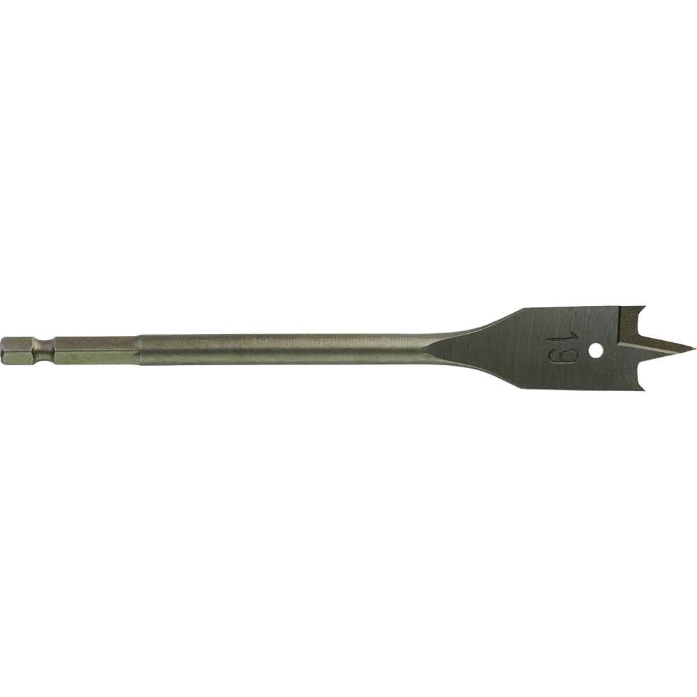 Milwaukee Hex Shank Flat Drill Bit 19mm 160mm Pack of 1 - Image 1