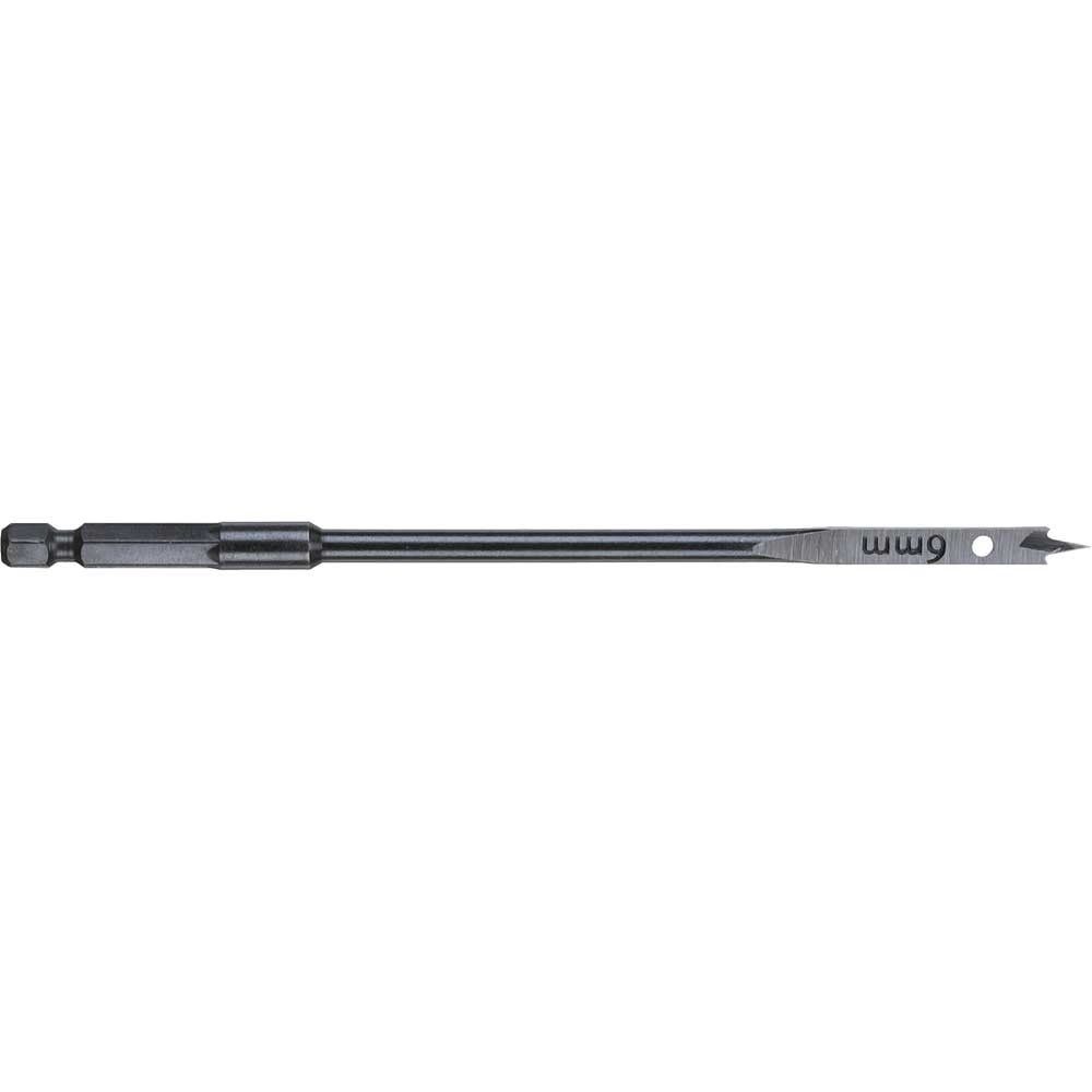 Milwaukee Hex Shank Flat Drill Bit 6mm 160mm Pack of 1 - Image 1