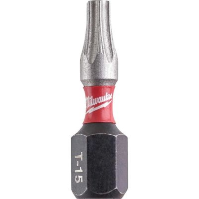Milwaukee Shockwave Impact Duty Torx Screwdriver Bits TX15 25mm Pack of 25
