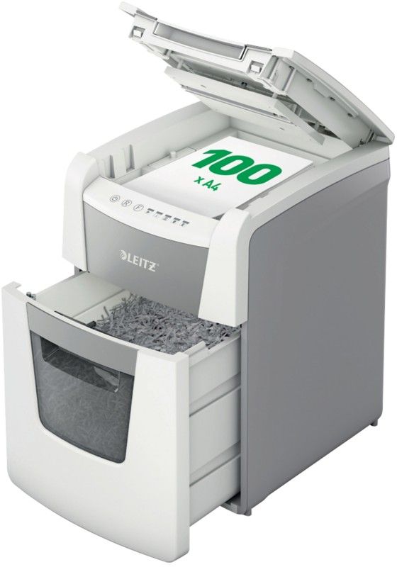 LEITZ IQ AutoFeed Small Office 100 P5 Micro Cut Paper Shredder - Image 1