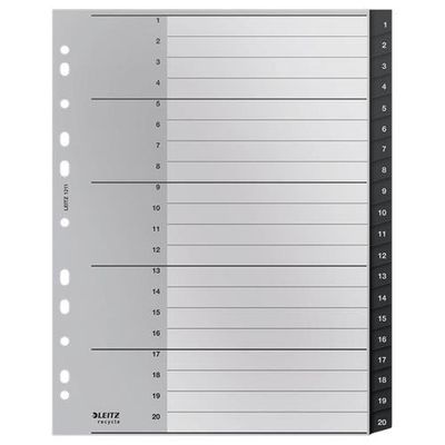 Leitz Recycle Index. PP. extra wide