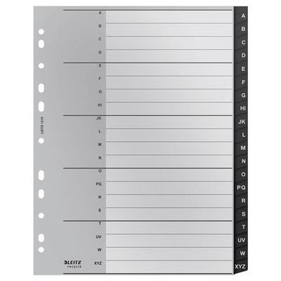 Leitz 12190000 tab index Polypropylene (PP) Black