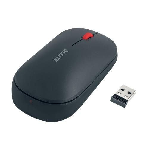 LEITZ Cosy SureTrack Dual Wireless Optical Mouse - Velvet Grey, Silver/Grey,Black - Image 1