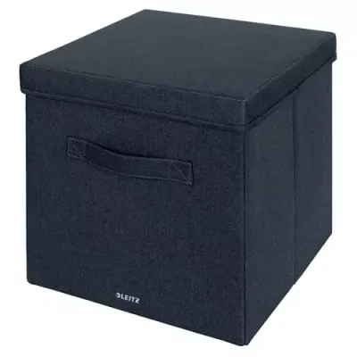 Leitz Fabric Storage Box with lid large pack of 2 - Thumbnail 2