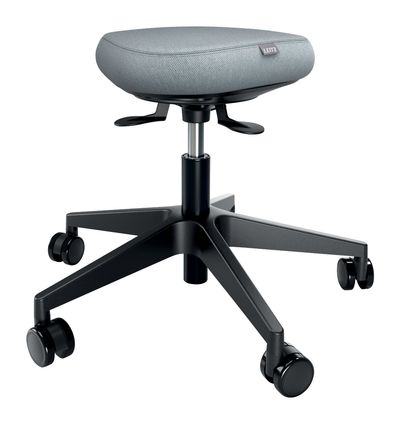 Leitz Ergo Active Sitting Stool with Wheels and Wobble Comfort Seat - Thumbnail 2