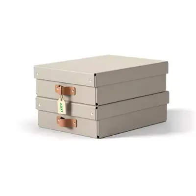 Leitz Puro Storage Box with lid. medium low. 8L. 100% recycled card. p - Thumbnail 2