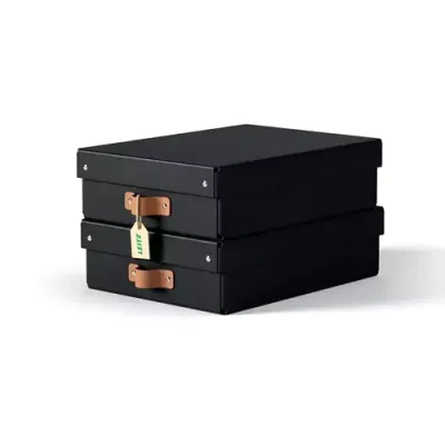 Leitz Puro Storage Box with lid. medium low. 8L. 100% recycled card. p - Thumbnail 2